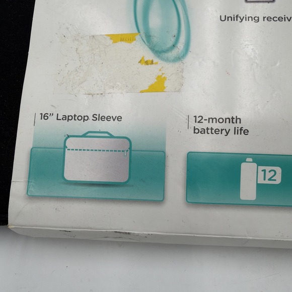 Logitech Wireless Mouse M217 Black 16" Laptop Sleeve Bundle 910-002138 - Picture 5 of 16